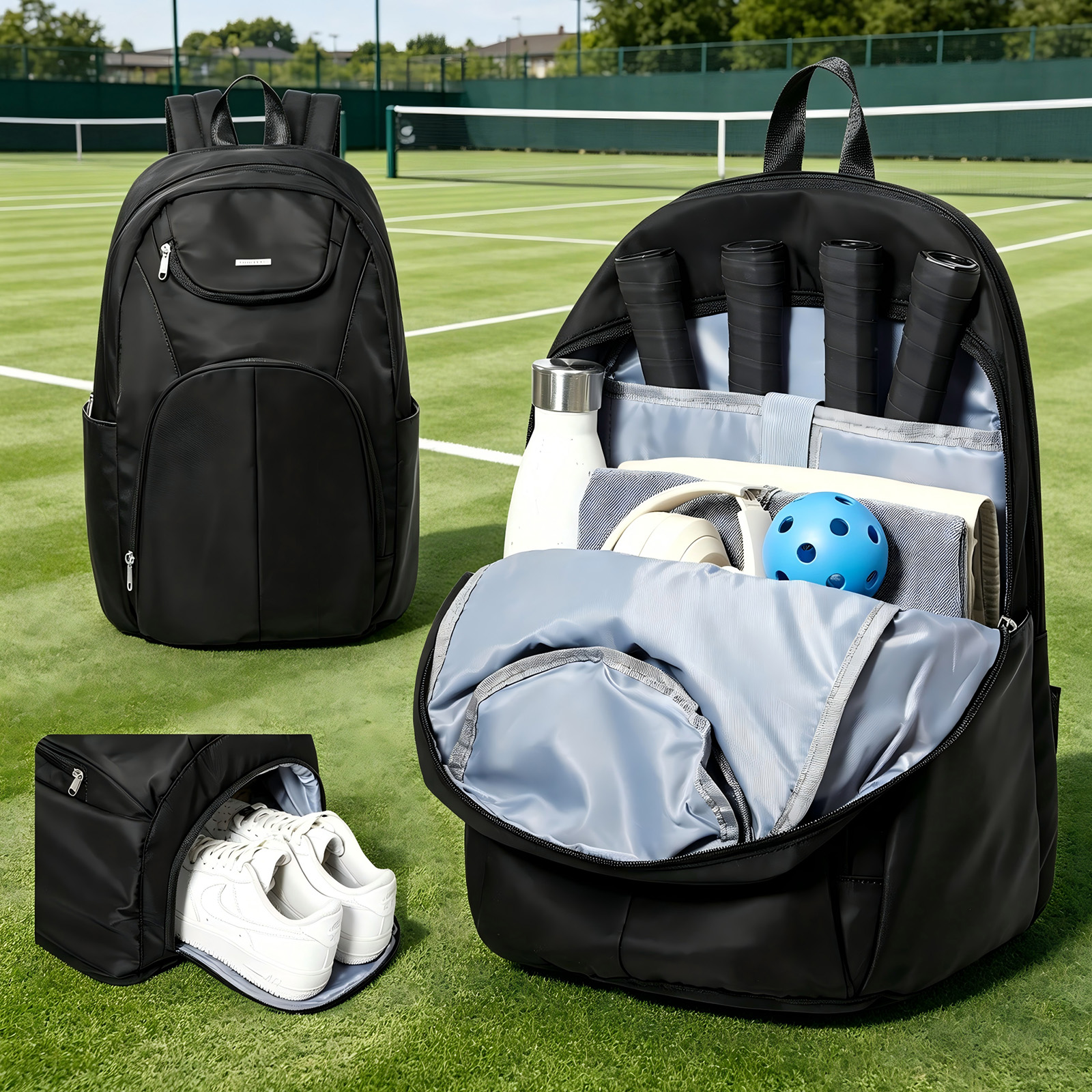 Women Bags Casual - Tennis Bag Tennis Backpack 2 Rackets