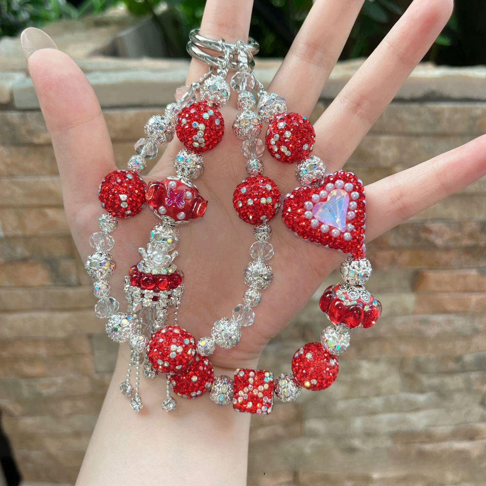 Women Bags For Office - Stylish Delicate Double-layer Beaded Inlaid Rhinestones