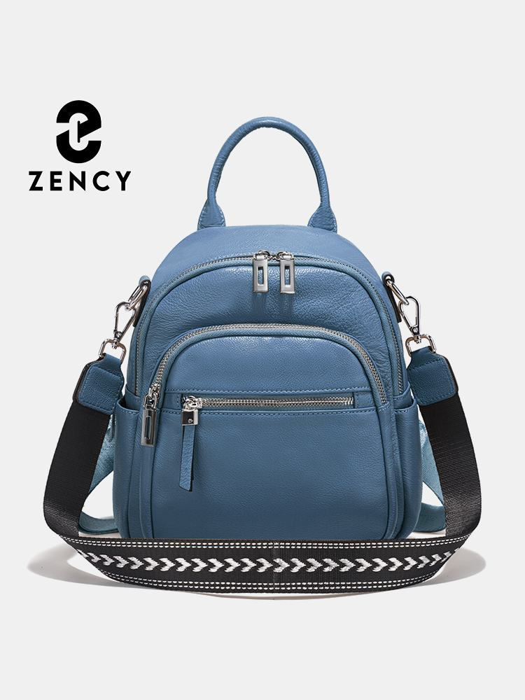 Women Bags For Office - Zency Genuine Leather Small Backpack Knapsack