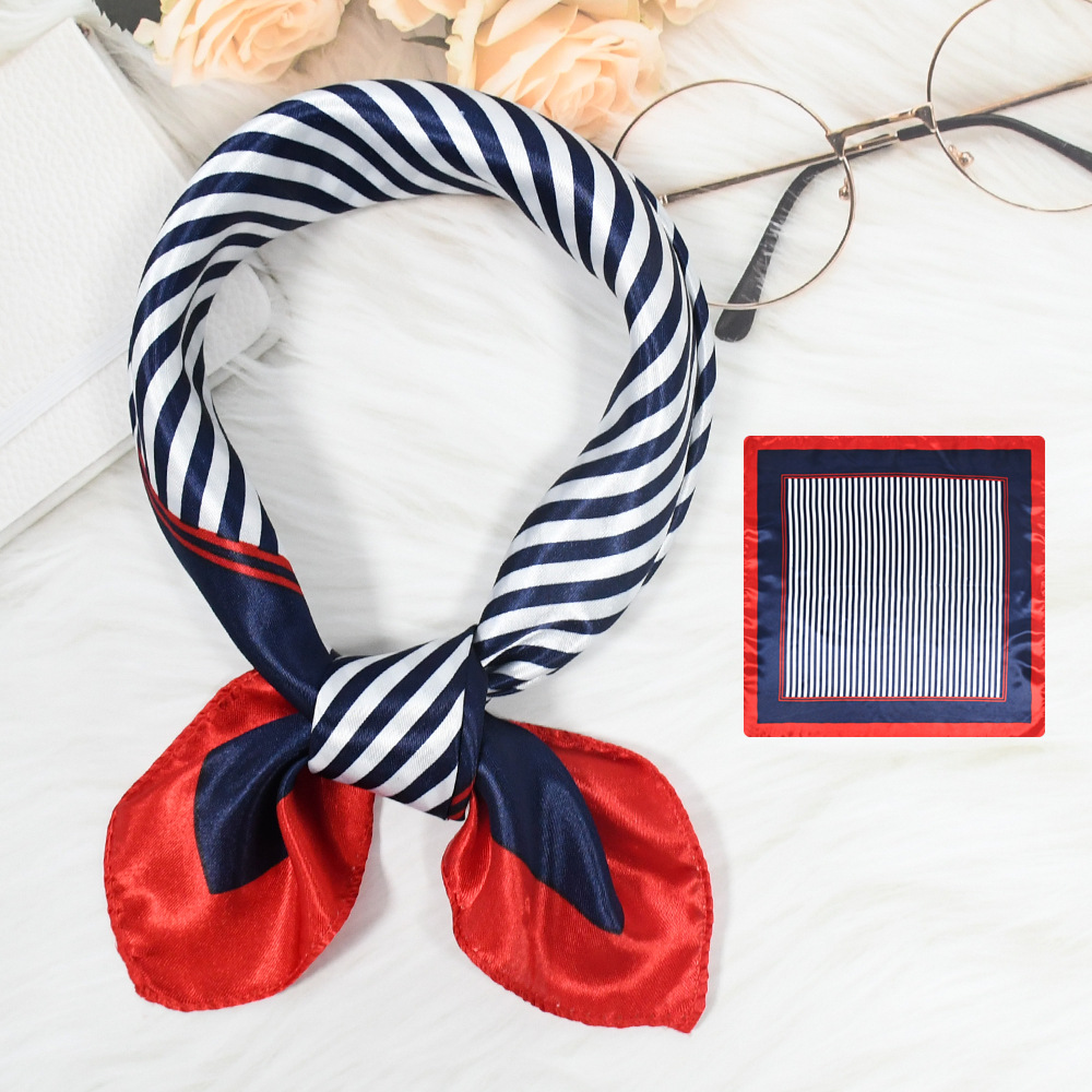 Women Bags For Office - Luxury Design Print Silk Square Scarf
