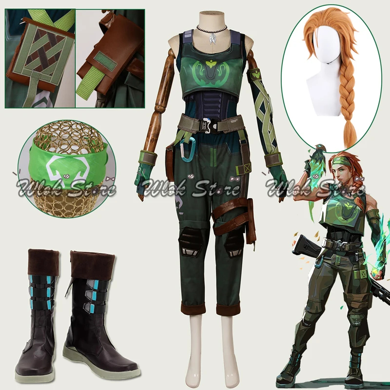 Women Bags Accessories - ABC123Game VALORANT Cosplay Skye Costume Wig