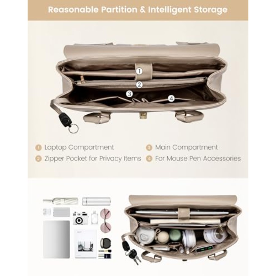 LOVEVOOK Laptop Bag for Women  - Women Bags For Office บทวิจารณ์และราคา
