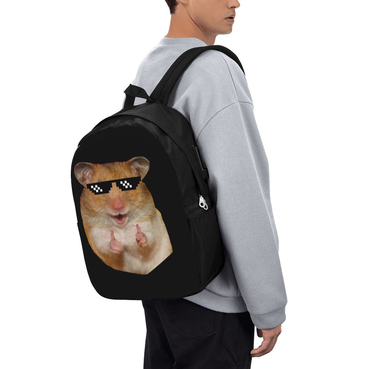 Funny Hamster Backpack Travel  - Women Bags Laptop บทวิจารณ์และราคา