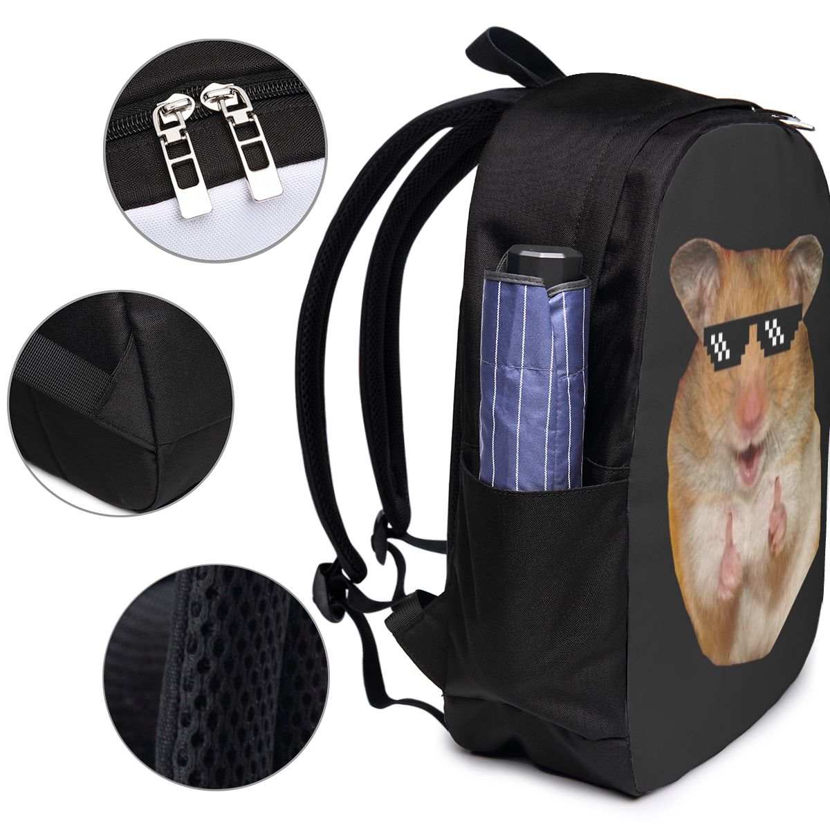 Funny Hamster Backpack Travel  - Women Bags Laptop บทวิจารณ์และราคา
