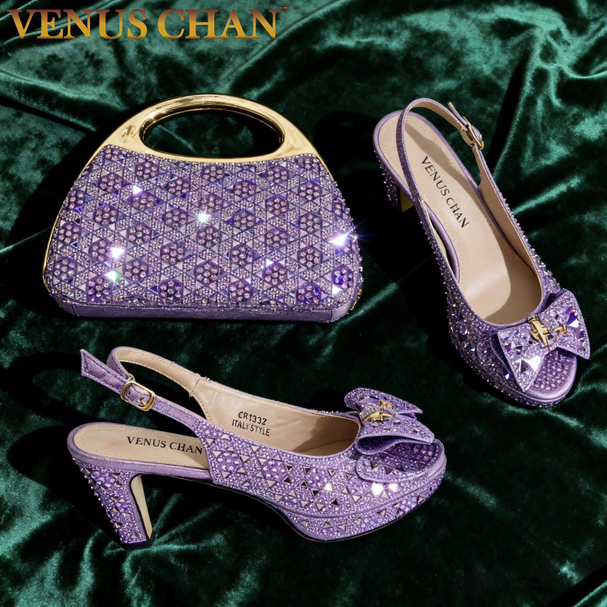 Chic Light Purple Rhinestone P - Women Bags Accessories บทวิจารณ์และราคา