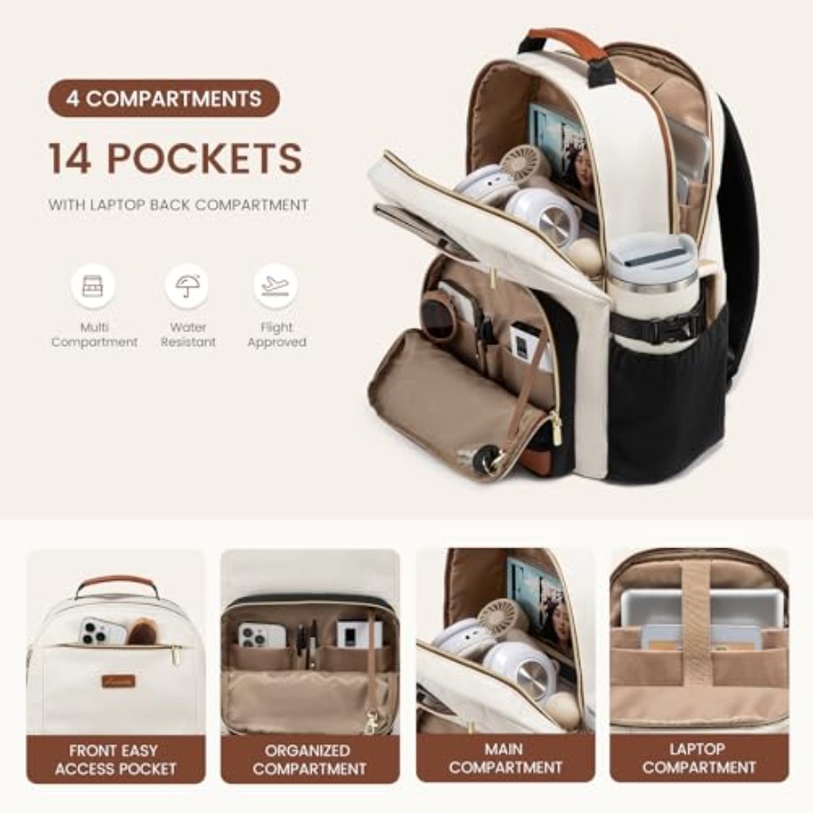 Laptop Backpack for Women with - Women Bags For Work บทวิจารณ์และราคา