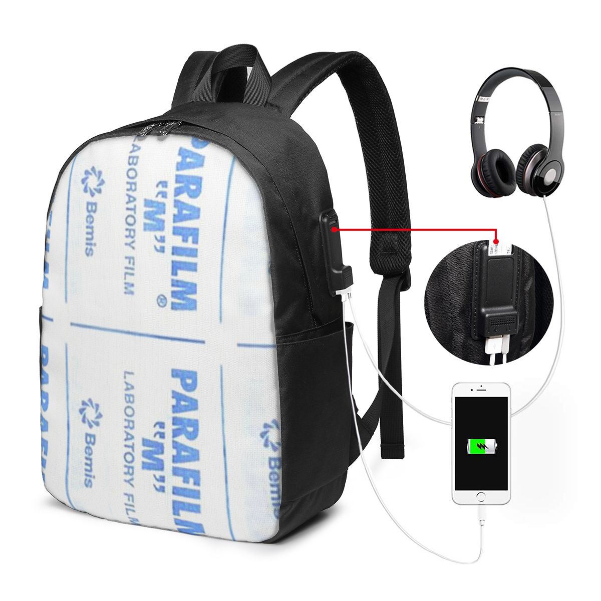Parafilm Is A Lifesaver Backpa - Women Bags Laptop บทวิจารณ์และราคา