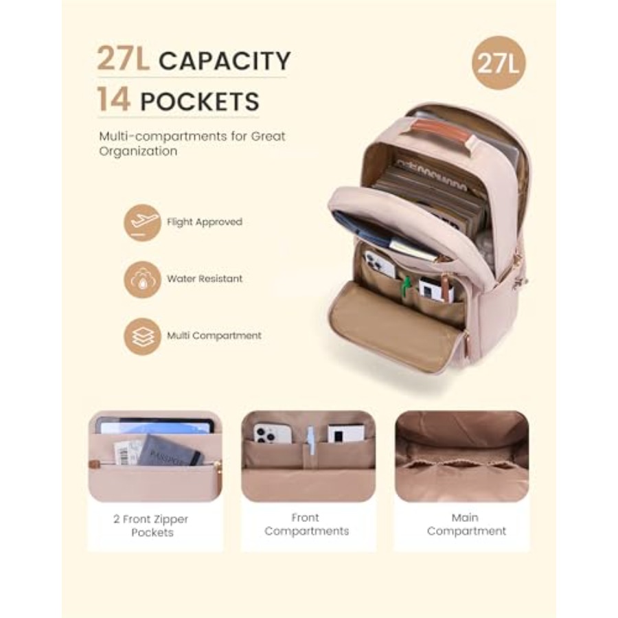 Laptop Backpack for Women with - Women Bags For Work บทวิจารณ์และราคา