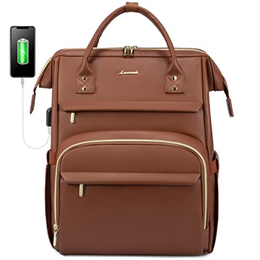 Leather Laptop Backpack for Wo - Women Bags For Work บทวิจารณ์และราคา