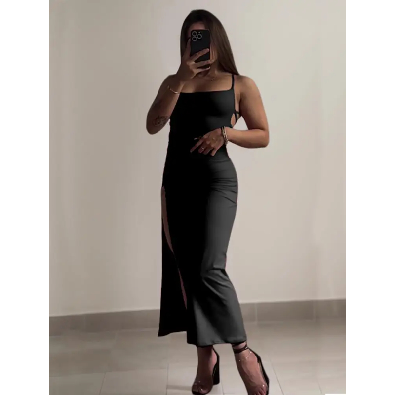 2025 Sexy Suspender Slit Dress - Women Bags Winners บทวิจารณ์และราคา