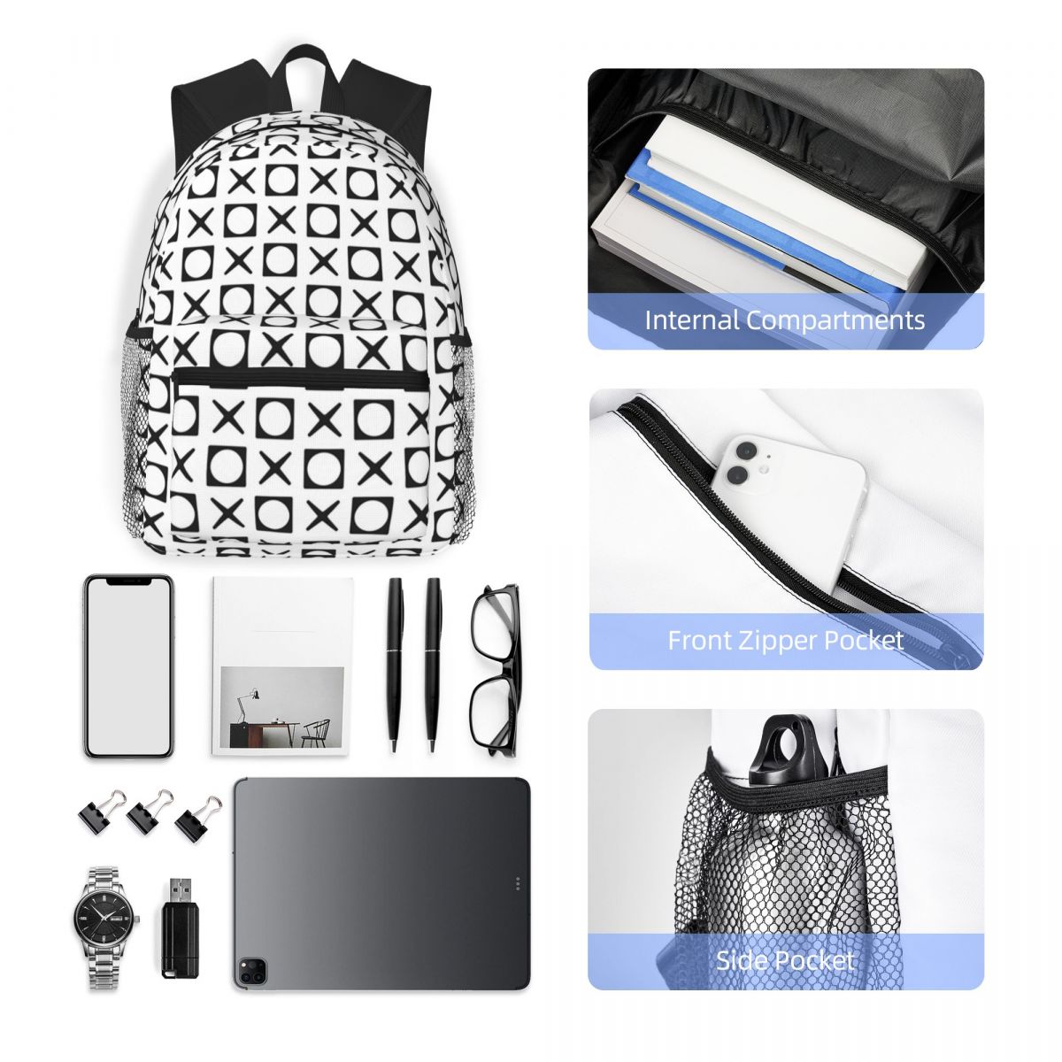 XOXO Pattern Student Backpack  - Women'S Xoxo Bags บทวิจารณ์และราคา
