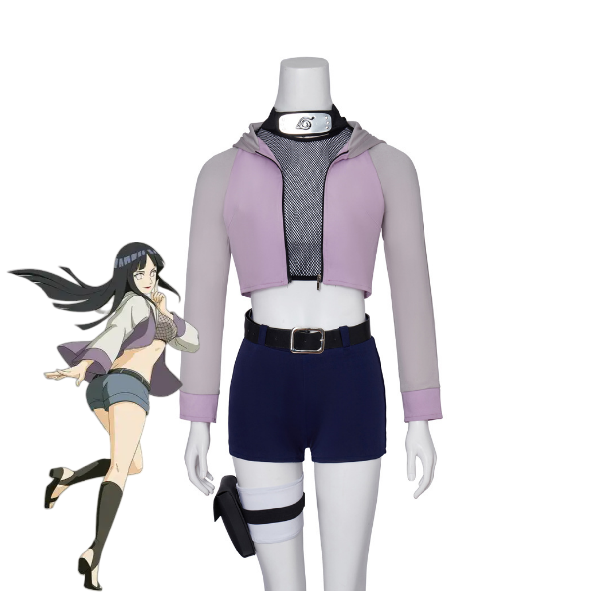 Anime Hyuga Hinata Cosplay Cos - Women Bags Accessories บทวิจารณ์และราคา