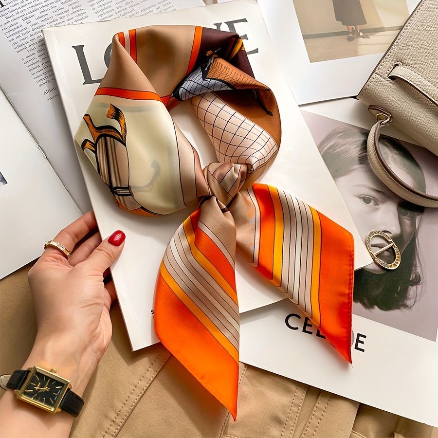 Luxury Horse Pattern Silk Squa - Women Bags For Office บทวิจารณ์และราคา