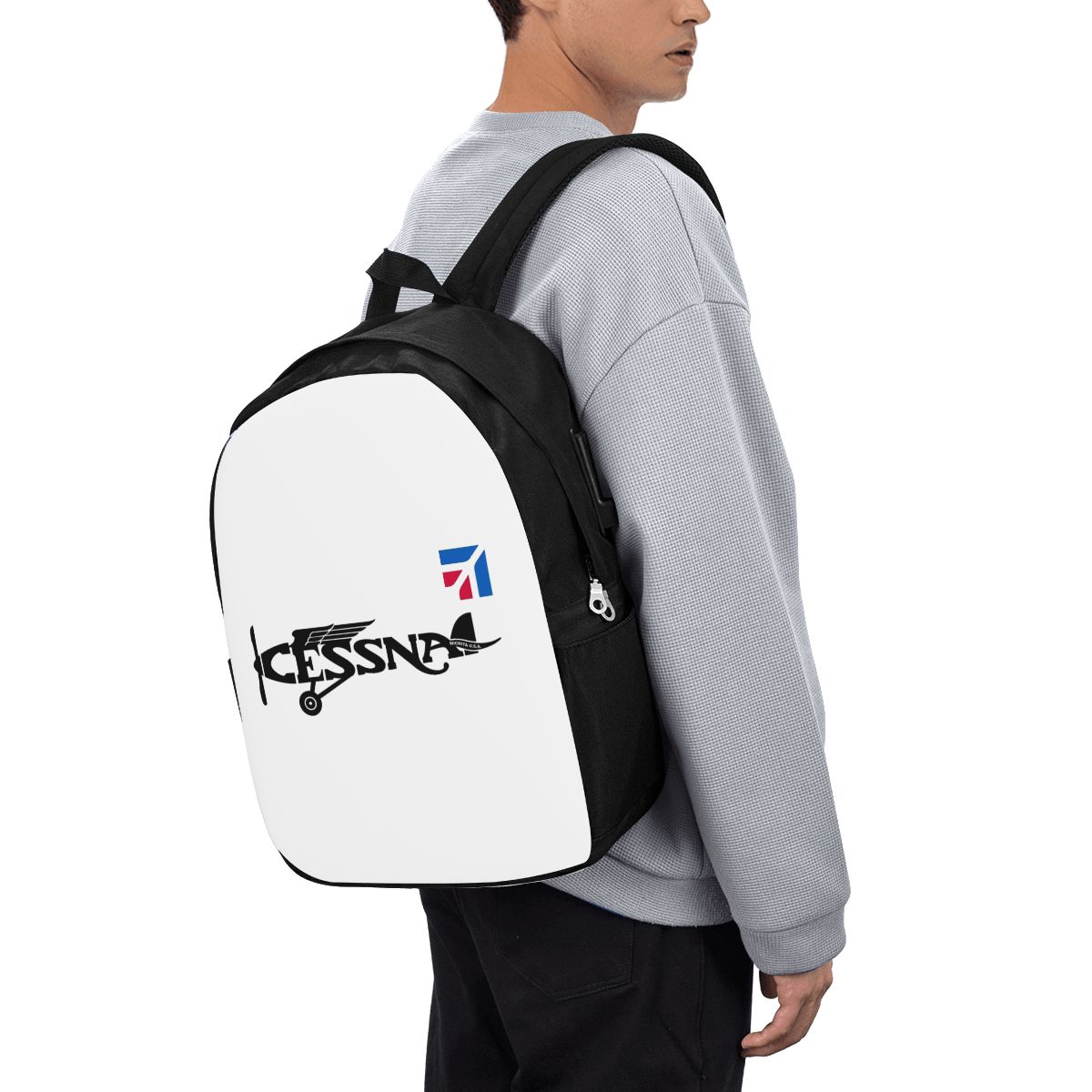 Cessna Logo Backpack Travel No - Women Bags Laptop บทวิจารณ์และราคา