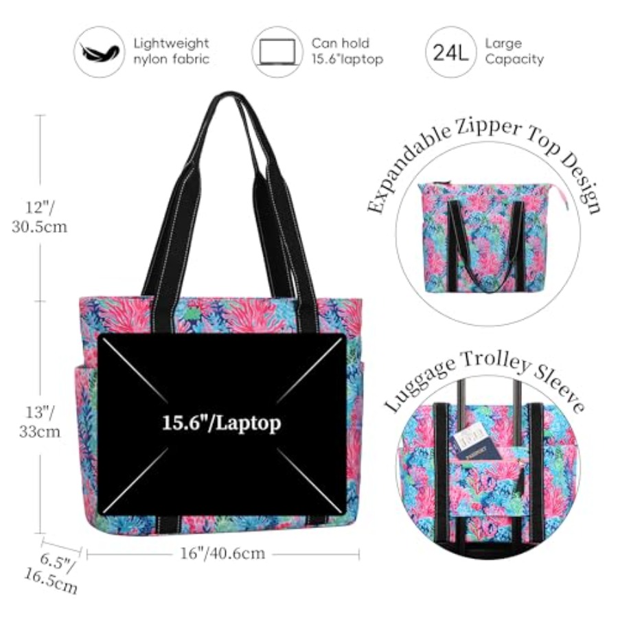 Tote Bag for Women with Laptop - Women Bags Laptop บทวิจารณ์และราคา