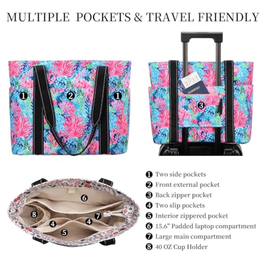 Tote Bag for Women with Laptop - Women Bags Laptop บทวิจารณ์และราคา