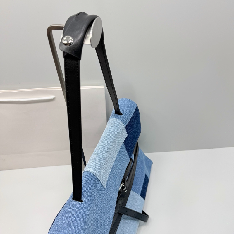 Color Block Denim Handbag Cros - Women Bags Casual บทวิจารณ์และราคา