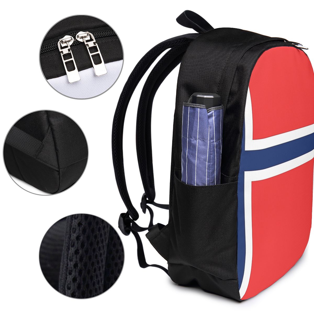 Norway Flag Backpack Travel No - Women Bags Laptop บทวิจารณ์และราคา
