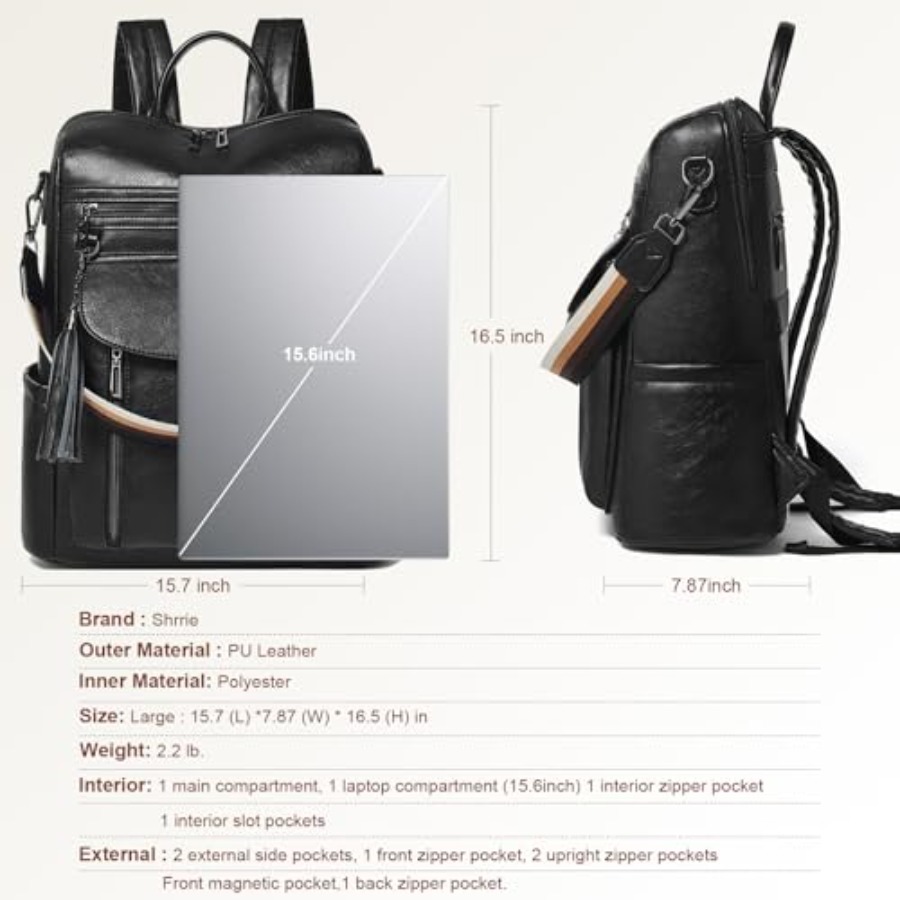 Laptop Backpack for Women 15.6 - Women Bags Purses บทวิจารณ์และราคา