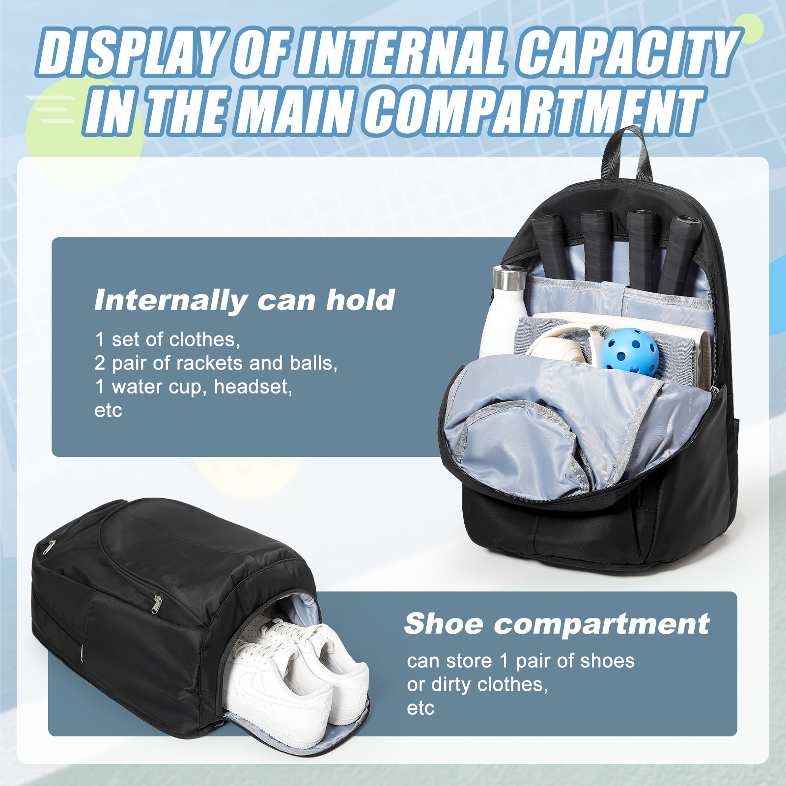 Tennis Bag Tennis Backpack 2 R - Women Bags Casual บทวิจารณ์และราคา