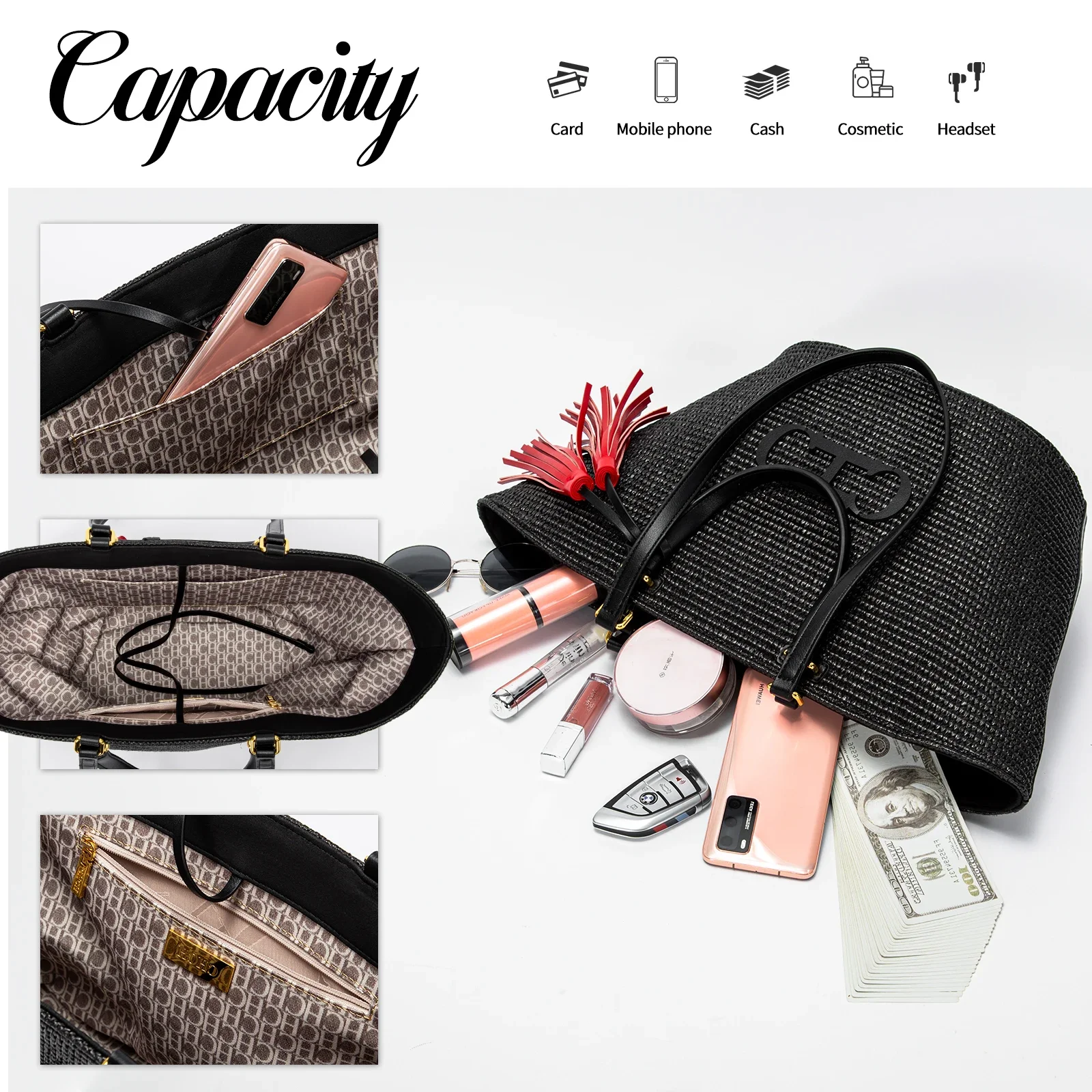 CH Premium Feeling Travel Tote - Women Bags On Sale บทวิจารณ์และราคา