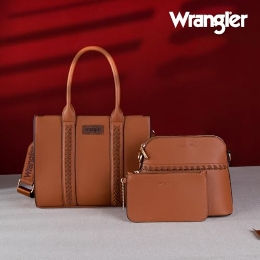 Wrangler 3Pcs Purses for Women - Women Bags Purses บทวิจารณ์และราคา