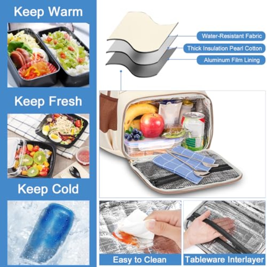 Backpack Lunch Bag for Women,  - Women Bags For Work บทวิจารณ์และราคา