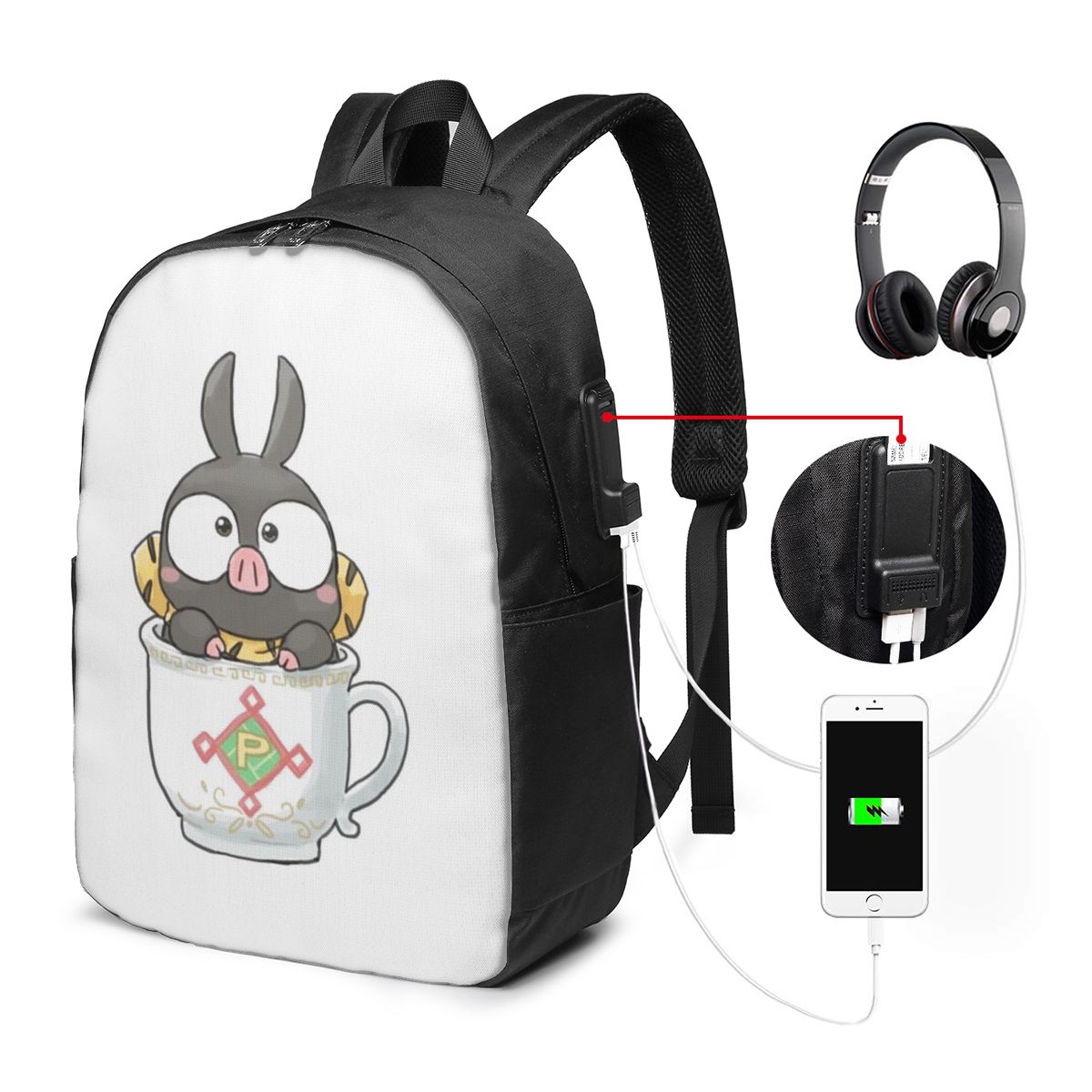 RanmaSaotome Pig Girls P Chan  - Women Bags Laptop บทวิจารณ์และราคา