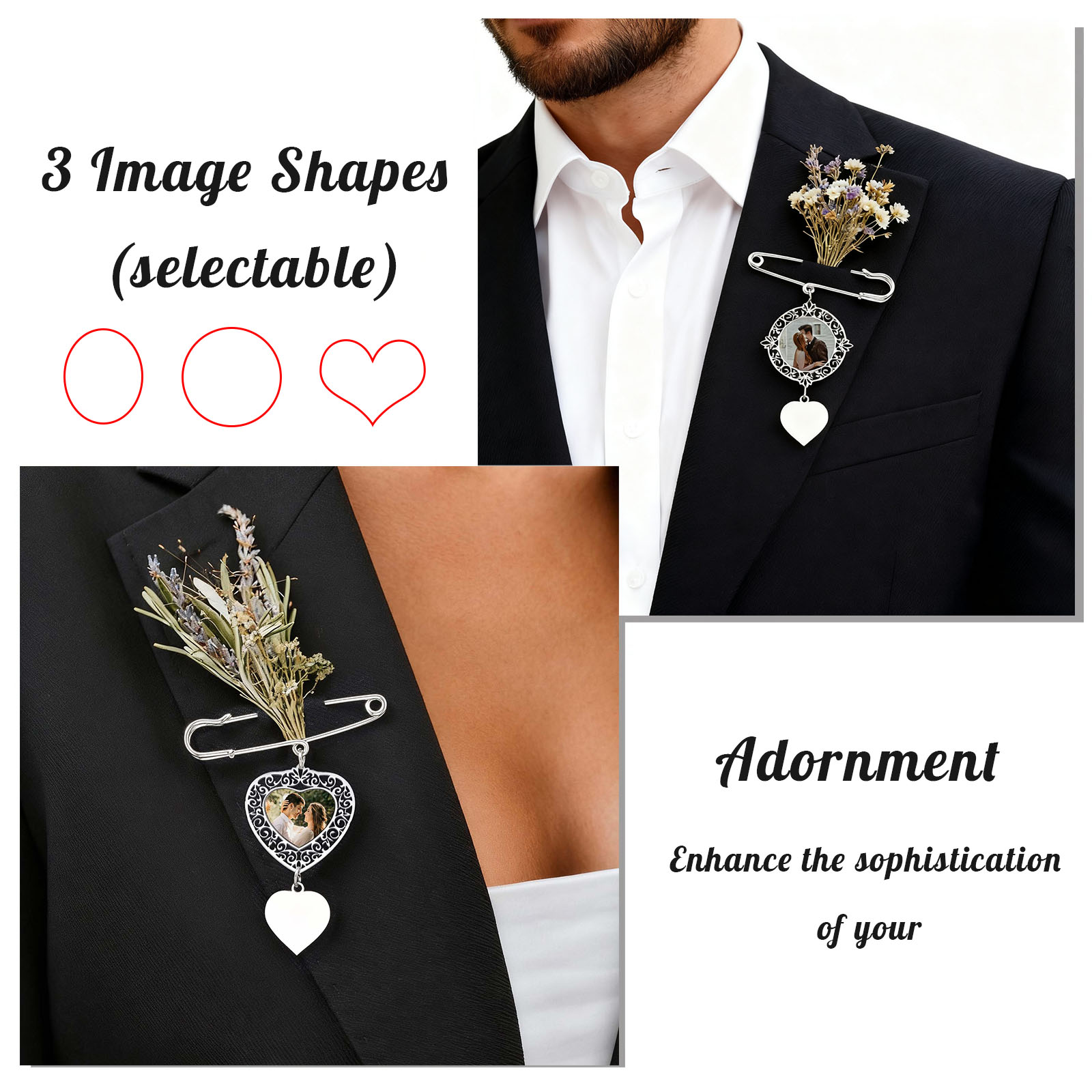 Custom Picture Badge Brooches  - Women Bags For Office บทวิจารณ์และราคา
