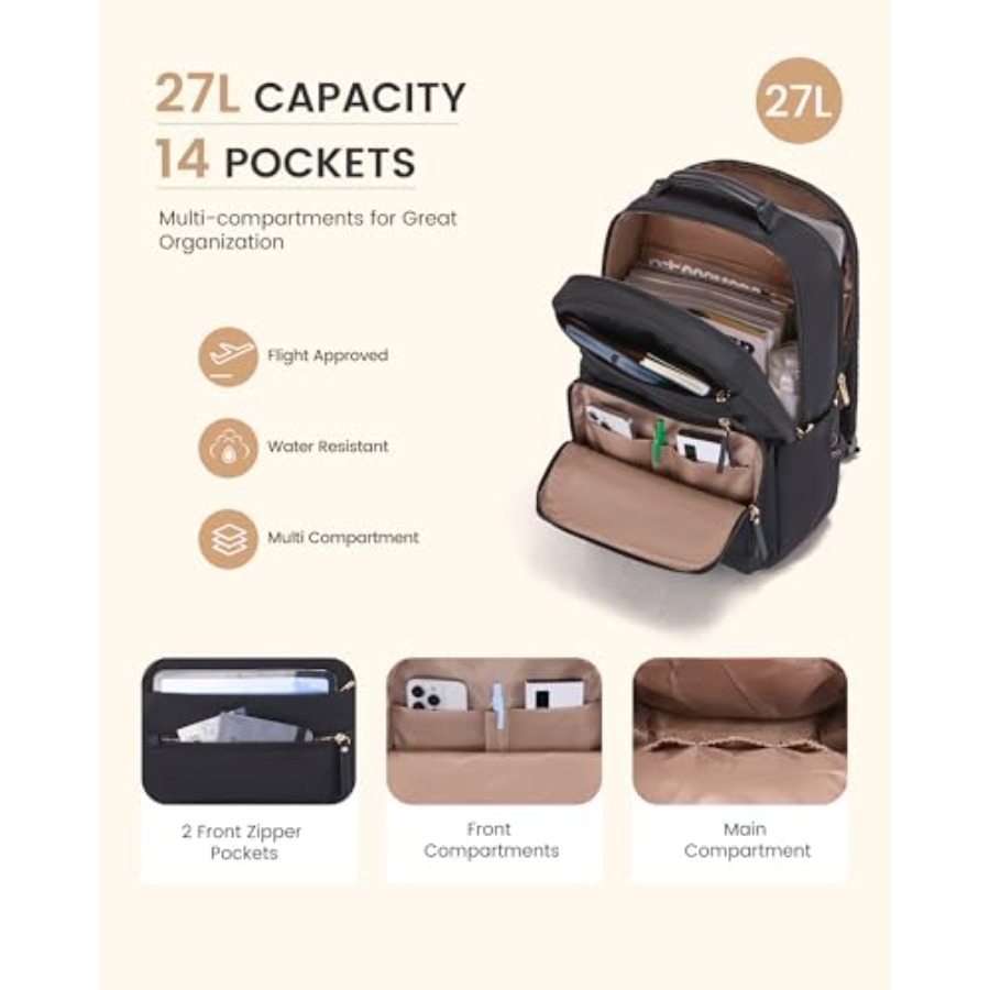 Laptop Backpack for Women with - Women Bags For Work บทวิจารณ์และราคา