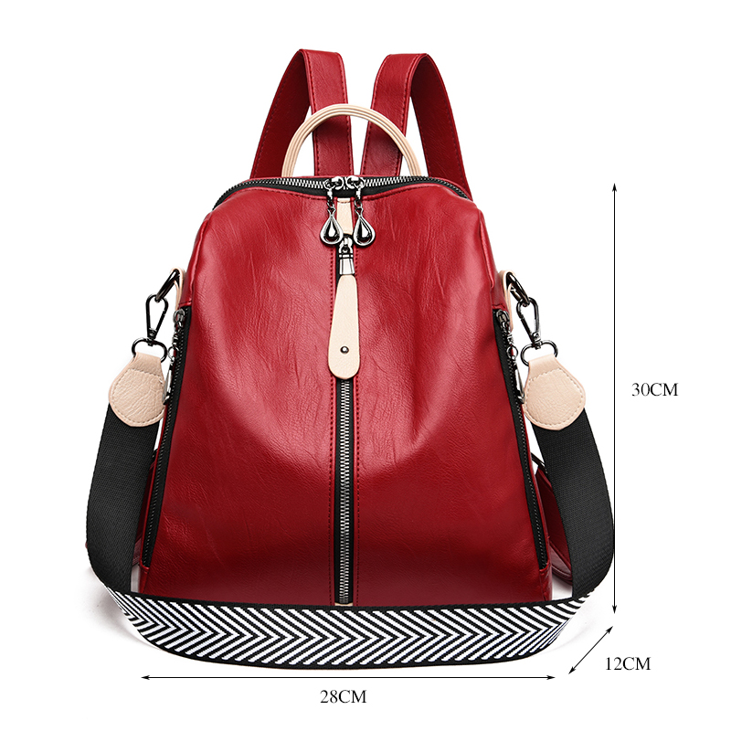 Fashion Backpack Women Soft Le - Women Bags Rack บทวิจารณ์และราคา