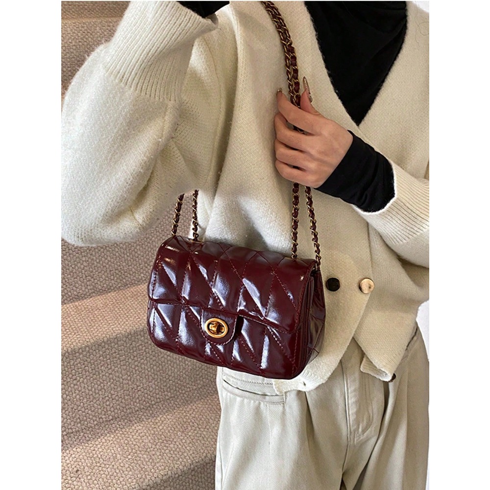 Classic Rhombus Pattern PU Wat - Women'S Work Bags Designer บทวิจารณ์และราคา