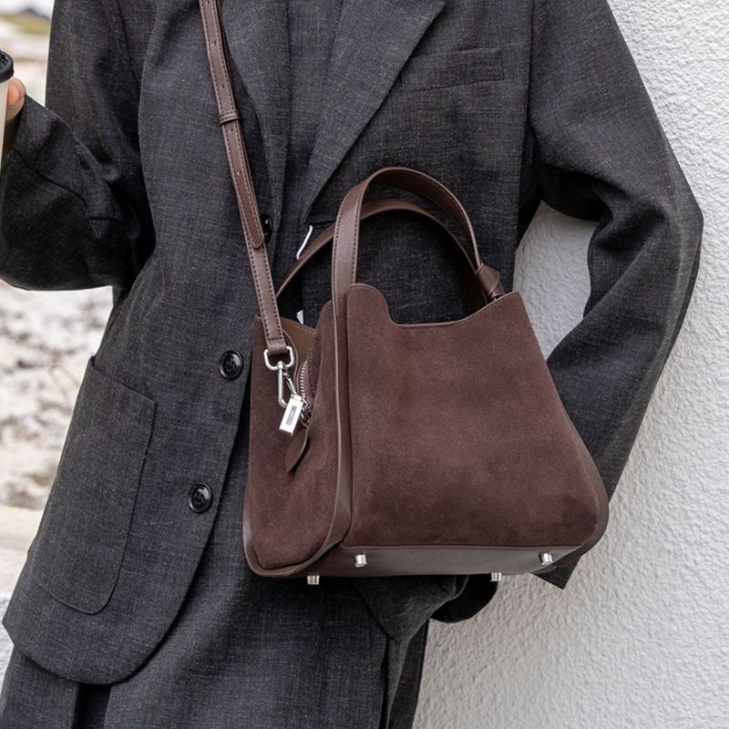 Burminsa Cowhide Suede Genuine - Women'S Work Bags Designer บทวิจารณ์และราคา