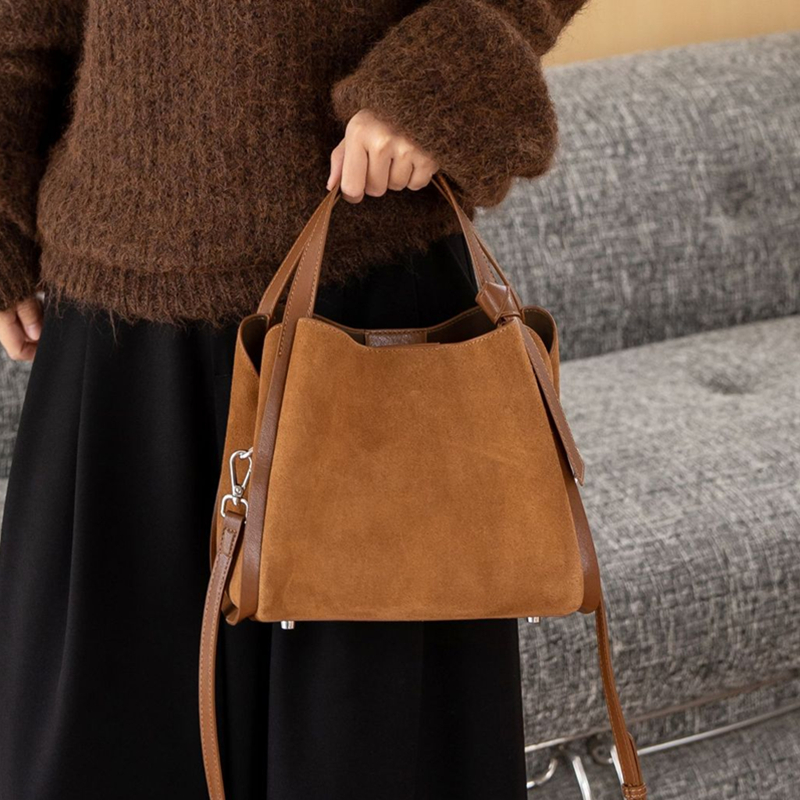 Burminsa Cowhide Suede Genuine - Women'S Work Bags Designer บทวิจารณ์และราคา