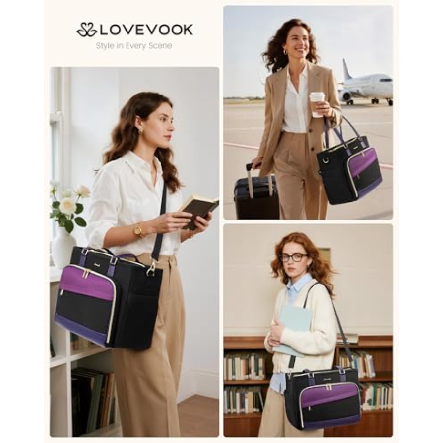 LOVEVOOK Teacher Tote Bag, Lap - Women Bags Laptop บทวิจารณ์และราคา