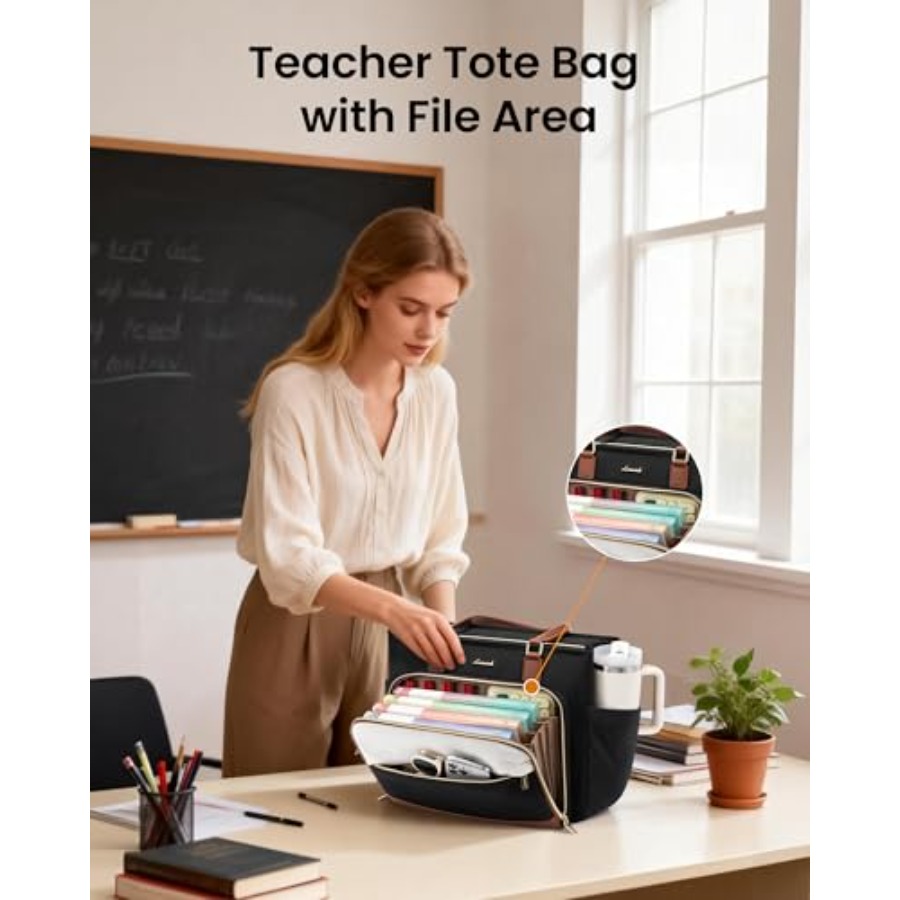 LOVEVOOK Teacher Tote Bag, Lap - Women Bags Laptop บทวิจารณ์และราคา
