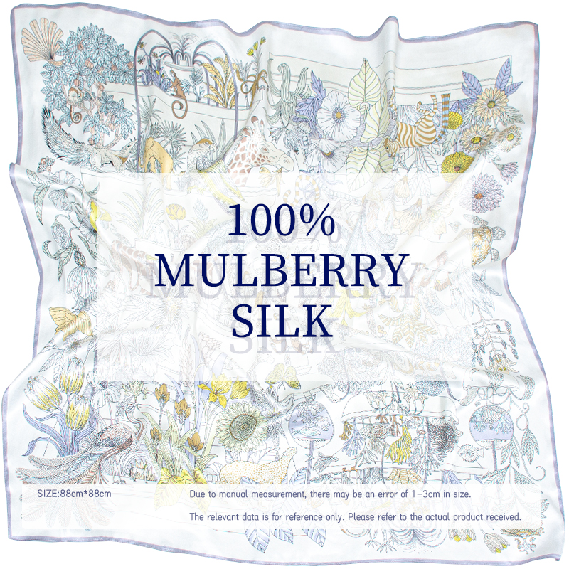Women's 100% Mulberry Silk Squ - Women Bags For Office บทวิจารณ์และราคา
