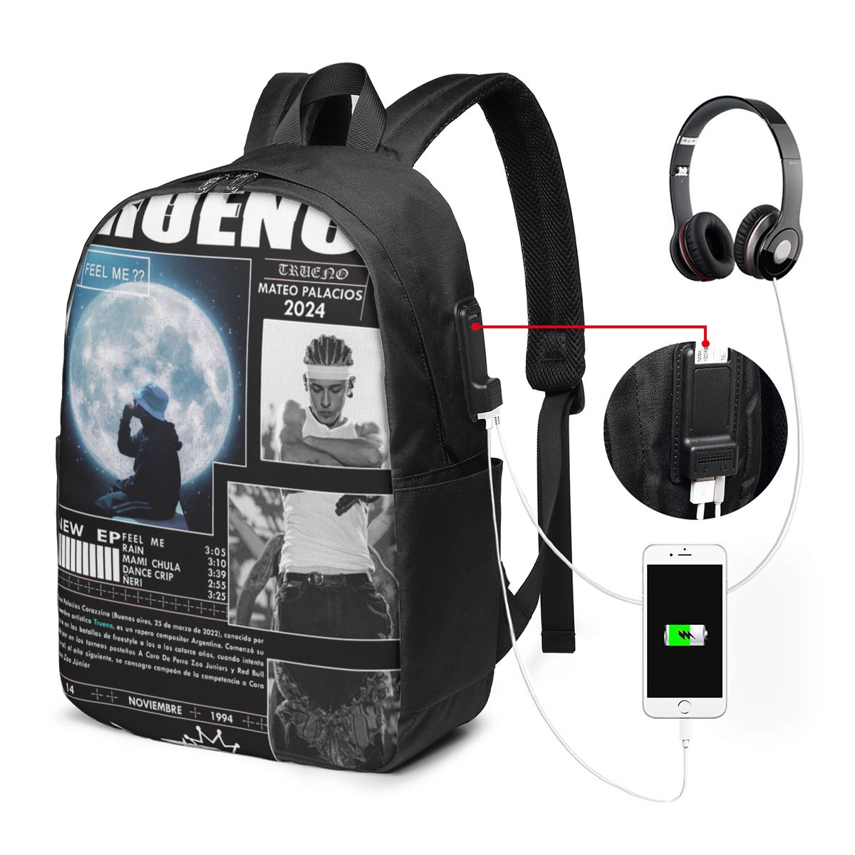 Funny Trueno Hip Hop Rapper Ba - Women Bags Laptop บทวิจารณ์และราคา