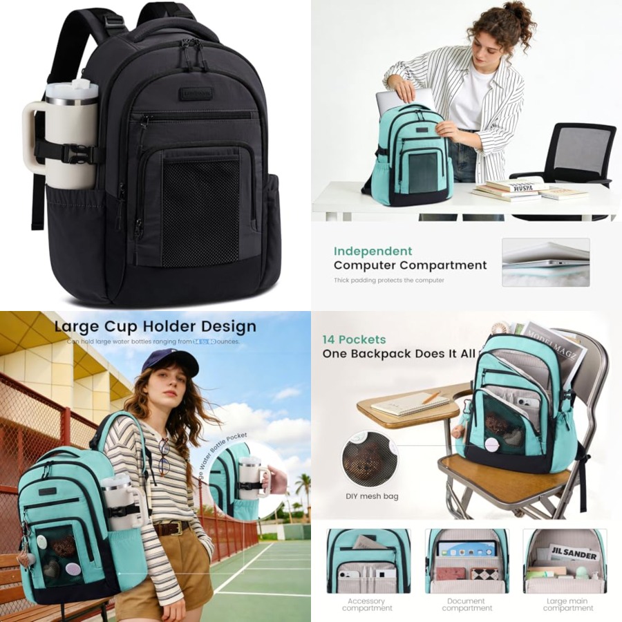 Laptop Backpack for Women with - Women Bags For Work บทวิจารณ์และราคา