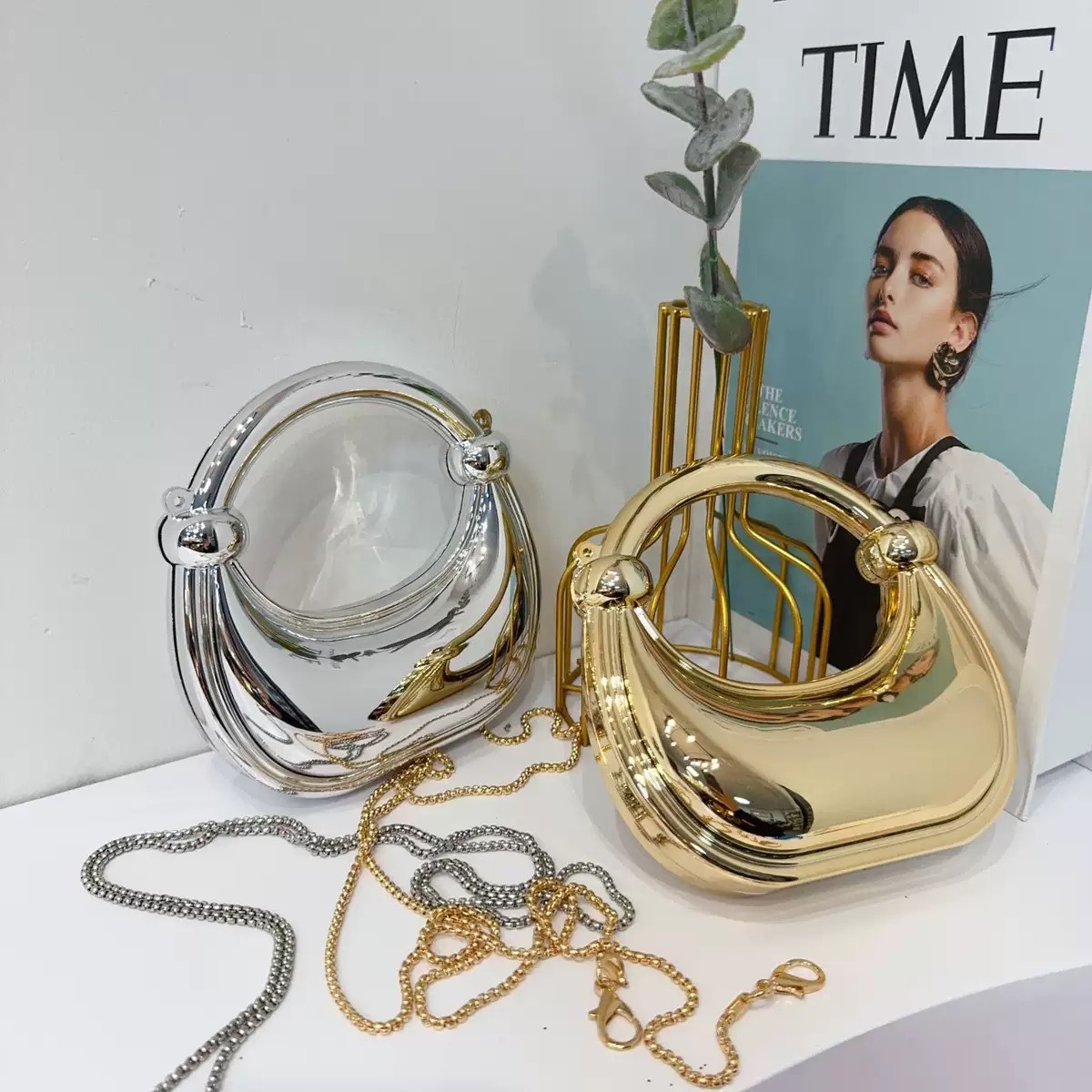 Mini Golden Evening Bag Purses - Women Bags On Sale บทวิจารณ์และราคา