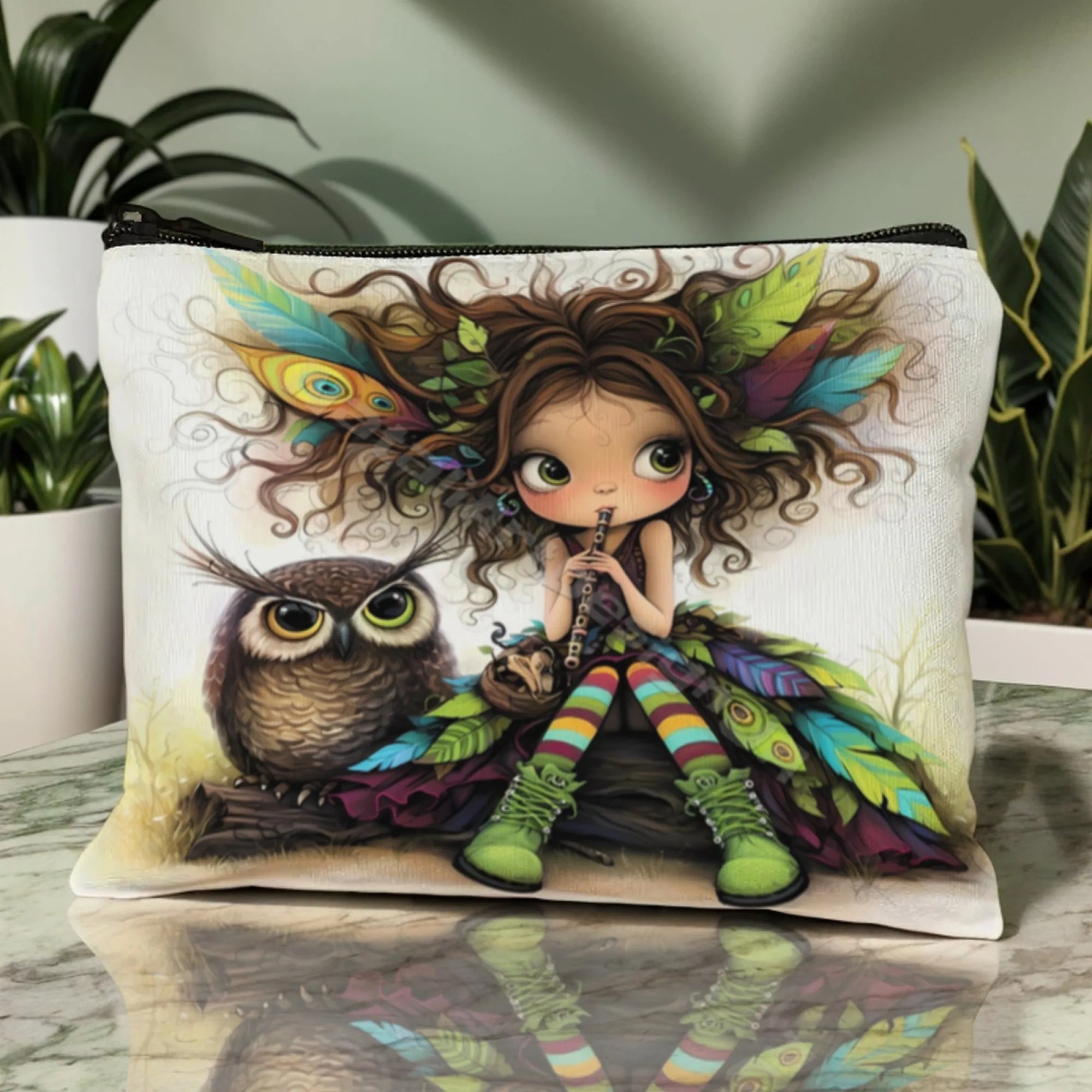 Cartoon Girl Makeup Bag Zipper - Women Bags Casual บทวิจารณ์และราคา