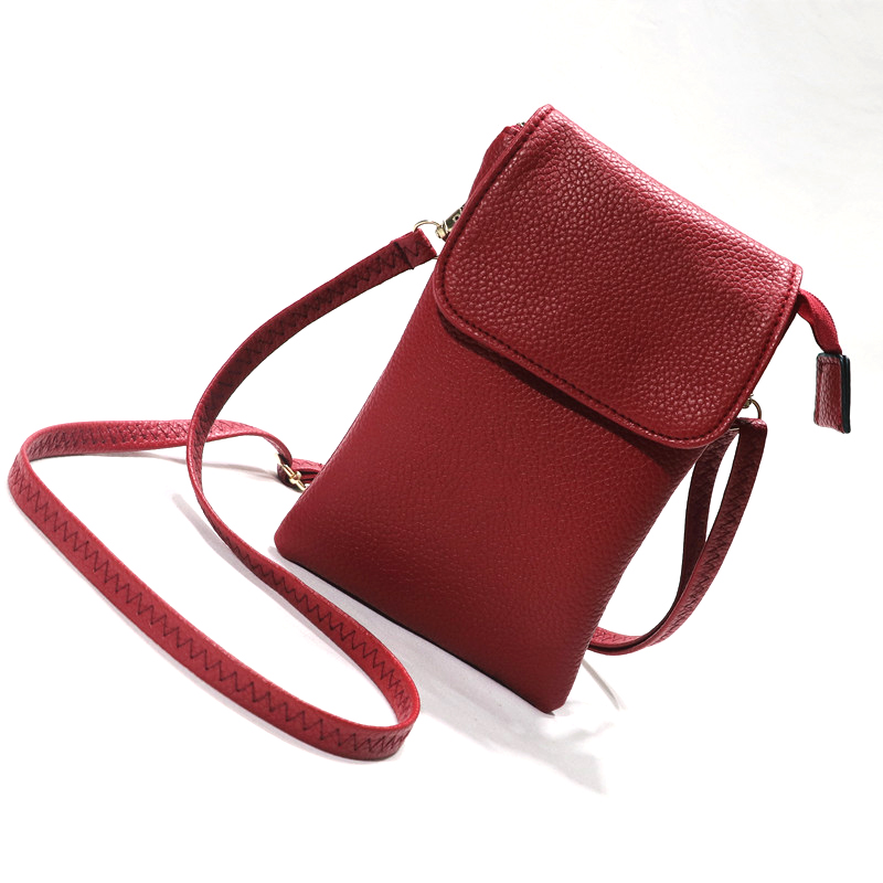 Women Leather Crossbody Phone  - Women Bags Rack บทวิจารณ์และราคา