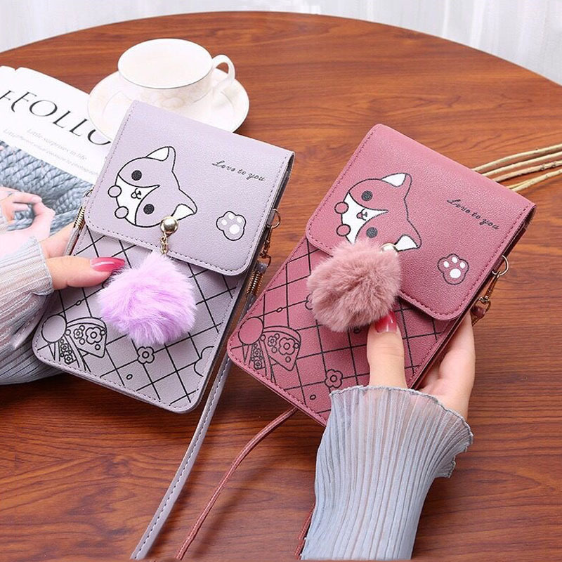 Cute Cartoon Pattern Touch-Scr - Women'S Bags Everyday บทวิจารณ์และราคา