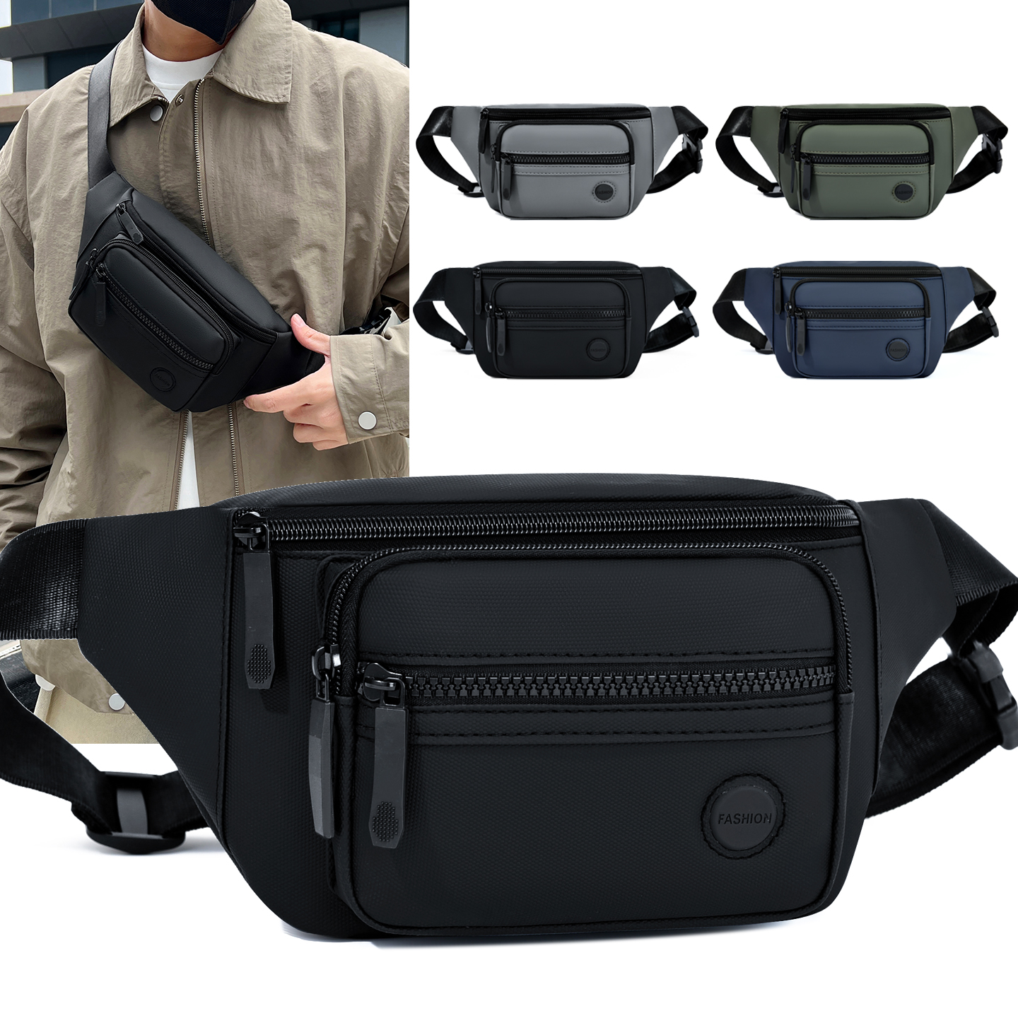 Unisex Waterproof Waist Bag Pa - Women Bags For Office บทวิจารณ์และราคา