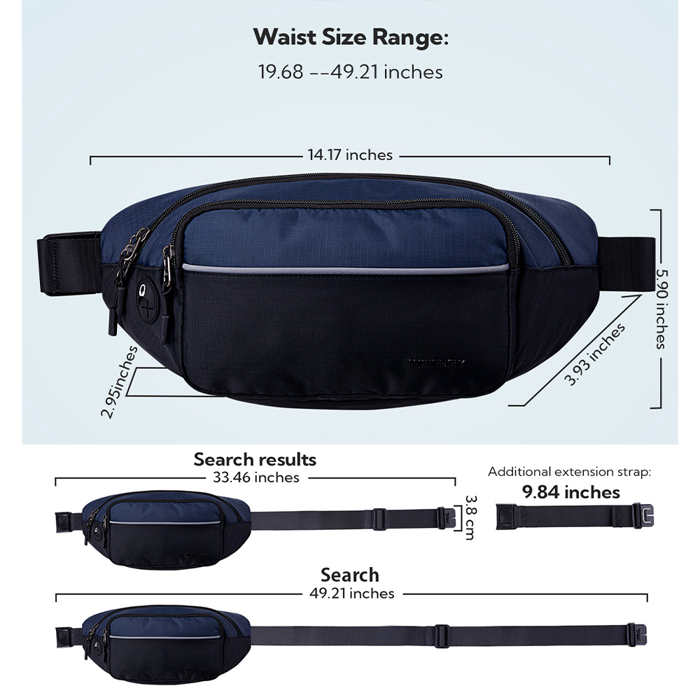 WATERFLY Fanny Pack Waist Bag  - Women'S Bags Everyday บทวิจารณ์และราคา