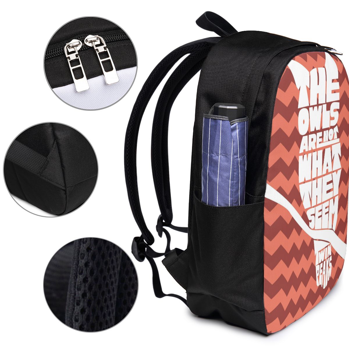 Twin Peaks Red Room Backpack T - Women Bags Laptop บทวิจารณ์และราคา