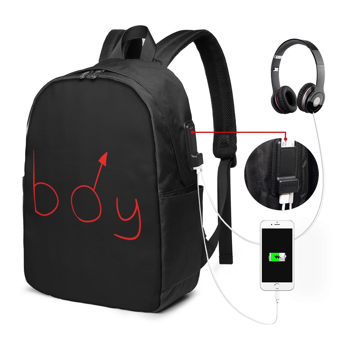 Boymoder Hat And Shirt Backpac - Women Bags Laptop บทวิจารณ์และราคา
