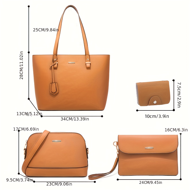 4pcs Fashion Women's Bag Sets  - Women Bags Casual บทวิจารณ์และราคา