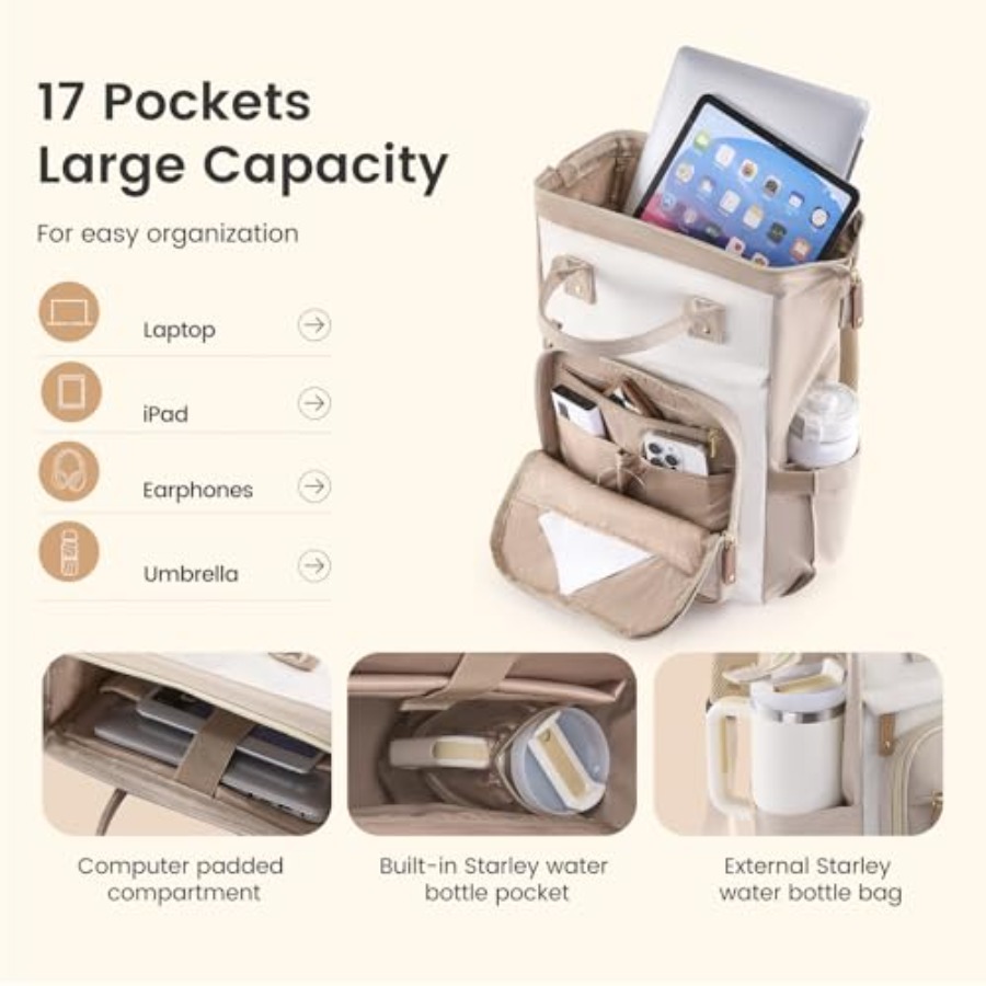 Laptop Backpack for Women Work - Women Bags Laptop บทวิจารณ์และราคา