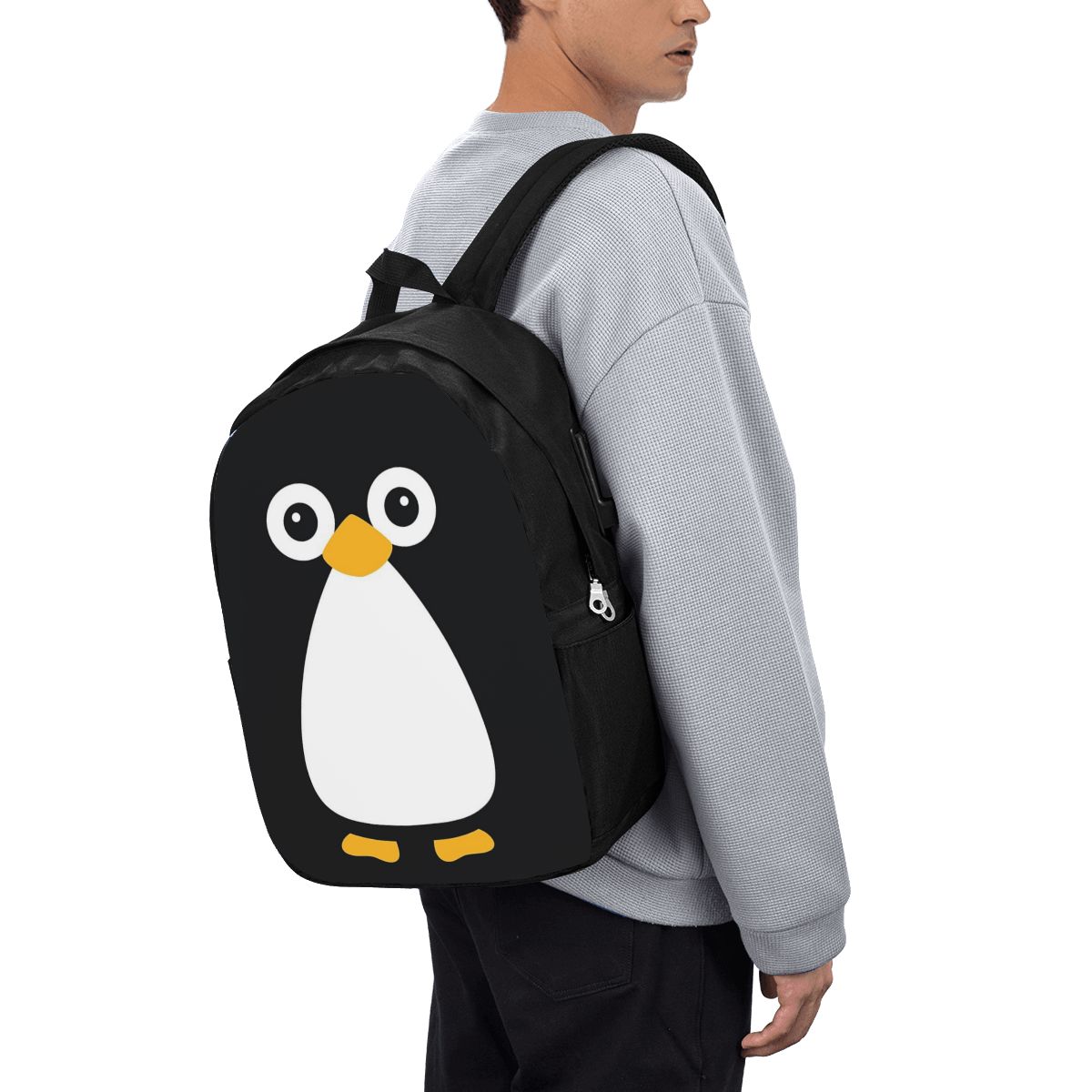 Cute Vector Penguin Backpack T - Women Bags Laptop บทวิจารณ์และราคา